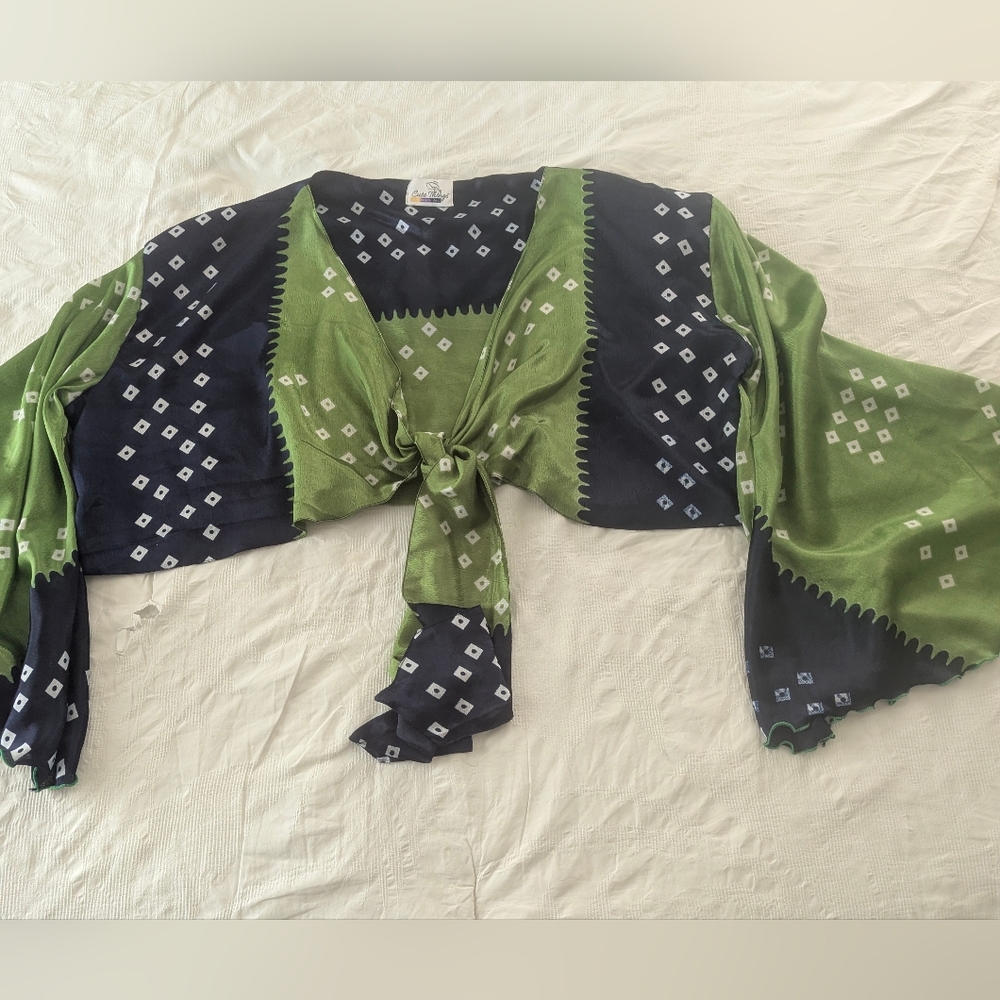 Cute Things Cropped Wrap Shirt